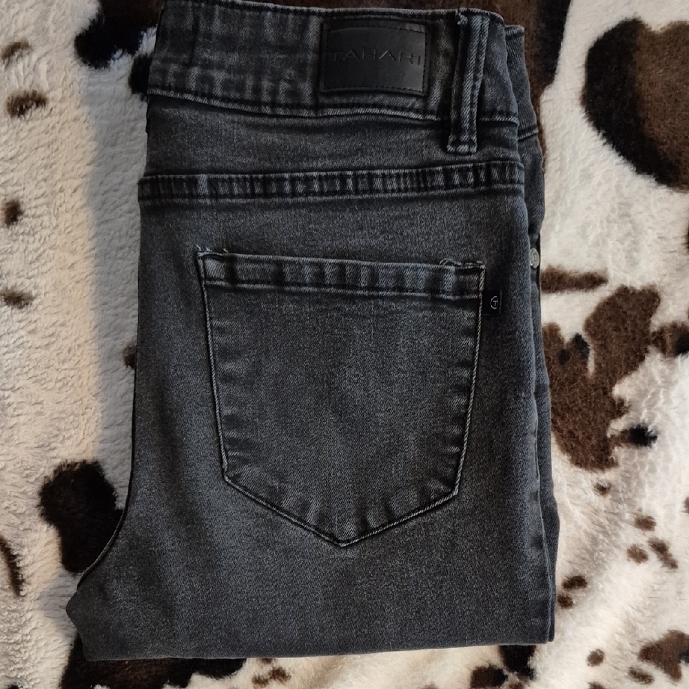 Tahari Charcoal Skinny Women's Jeans